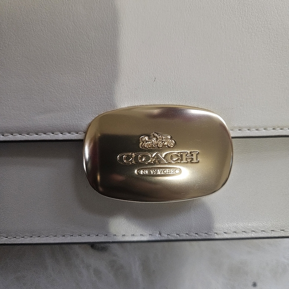 NWT Coach Eliza Cream Leather Crossbody Bag - Picture 4 of 14